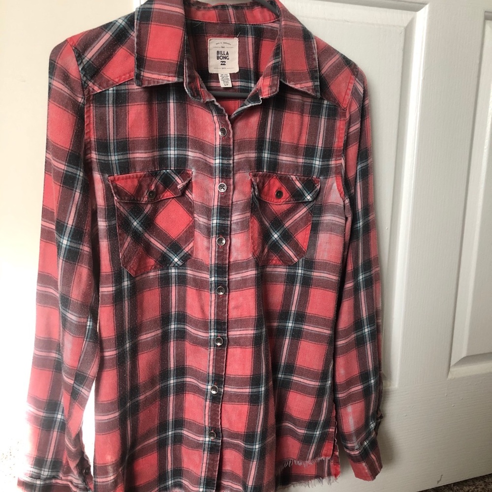 Plaid long sleeve shirt